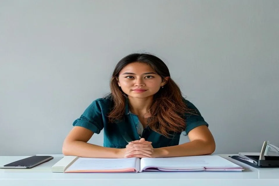 A candidate reviews role details and prepares questions.